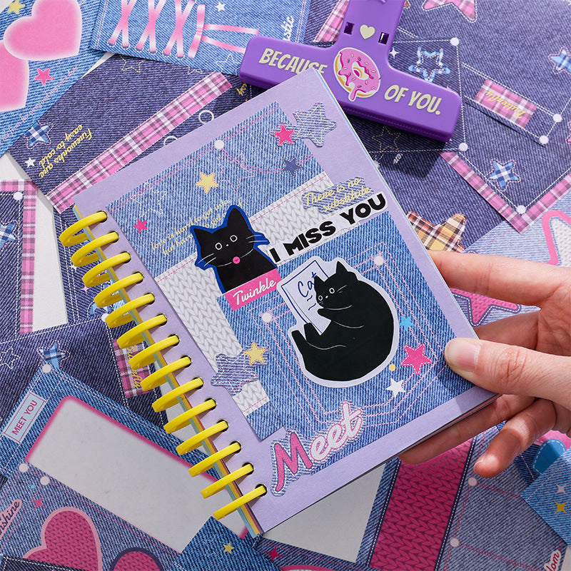 Wholesale Paper Denim Sweetheart Series Korean Notes